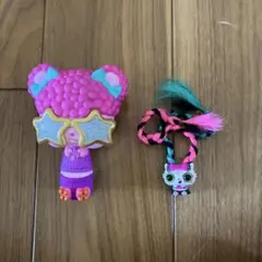 耳付きブラシと髪の毛アクセサリーセット