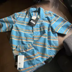 FIRST DOWN 半袖シャツ ショートパンツ セットアップ Lのサムネイル