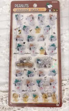 スヌーピー ボンボンドロップシール ビーグルスカウト 正規品　ピーナッツ