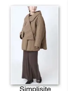 Simplisite フードマフラー付き中綿ジャケット コート