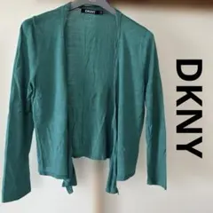 DKNY ダナキャラン　グリーン カーディガン 長袖　Mのサムネイル