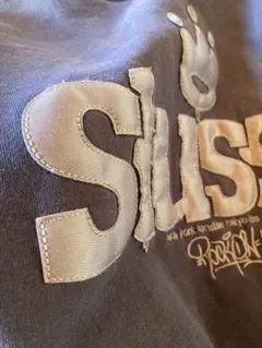 最終値下げ stussy刺繍スウェット USA 古着 ビンテージ風