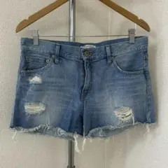 LOWRYS FARM ダメージ ショートパンツ