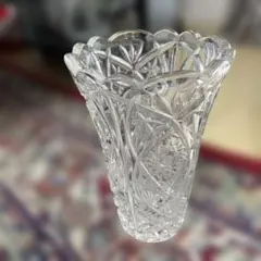 チェコ製 24%鉛クリスタル 花瓶