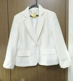 persodea ジャケット ゴールド ラメ 白 ホワイト フォーマル 11 L