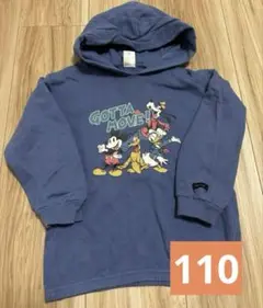 futafuta ディズニー　ミッキー　パーカー 110 青　ブルー