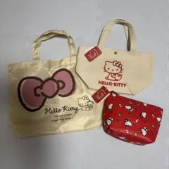 Hello Kitty バッグ ポーチ 3点セット