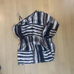 Forever 21 アシンメトリー ストライプキャミソール Mサイズ