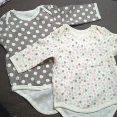 ベビー肌着 80cm ドット・花柄