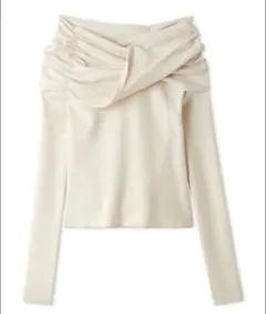 SNIDEL オフショルダー ニット アイボリー