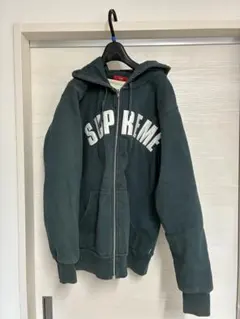 Supreme 2009AW arch logo zip up hoodie L