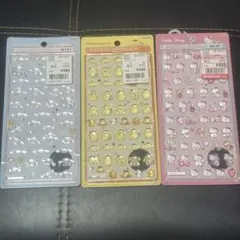 ボンボンドロップシール　3枚　と　ゆるぷにポップシール　フェアリー　1枚　セット