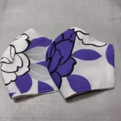 ハンドメイド 立体型 布マスク 和柄 大きめサイズ ２枚セット