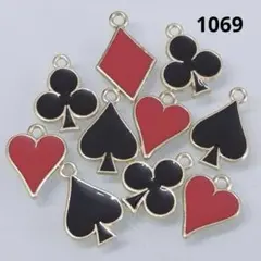【商品番号1069】10こ♡トランプモチーフ♡エナメルチャーム