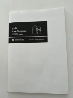 pattern laber Aラインワンピース型紙