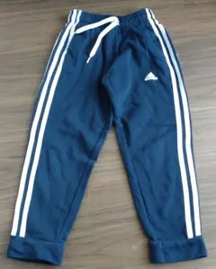 adidas ジャージ　パンツ 130cm ネイビー紺　裏起毛