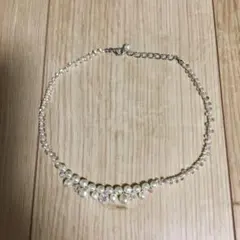 ネックレス　パーティ　パール風