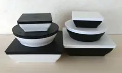 ◎Tupperware　Gift ZEN モノトーン 6点セット◎のサムネイル