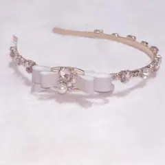 ♥LIZLISA♥ エコレザーリボンカチューシャ ピンク 正規品