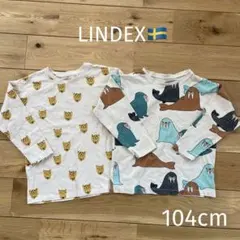 LINDEX リンデックス　長袖　カットソー　セット　セイウチ　スウェーデン