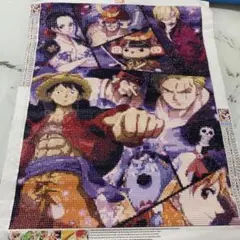 ワンピース ダイヤモンドアート【完成品】40cm x 50cm