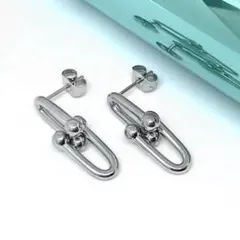 ☆新品　ダブル リンク ピアス ハードウェア アンカー ステンレス 316L