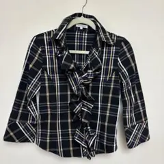 NARA CAMICIE フリル付き長袖シャツ サイズI