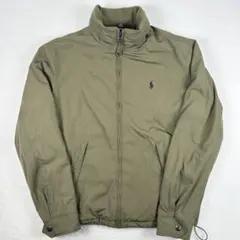 b835【POLO RALPHLAUREN】ハリントンジャケット　裏起毛　ポニー