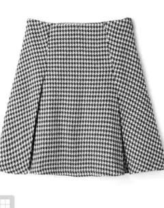 GRL インパン裏地付き千鳥柄フレアミニスカート［mei25］