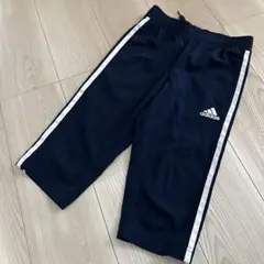 アディダス　ネイビー7部丈パンツ140