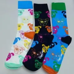 ハッピーソックス メンズ 3足のサムネイル