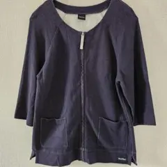 Max Mara LEISURE ジップアップカーディガン 38 濃紺 Mのサムネイル