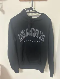 SHEIN LOS ANGELES 로고 풀오버 후드