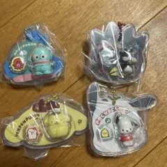 サンリオ　パッケージチャーム　ハンギョドン　ばつ丸　ポチャッコ　ポムポムプリン