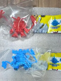 ガシャポン戦士ZERO 01 赤いガンダム（赤）+GQuuuuuuX(青）セット