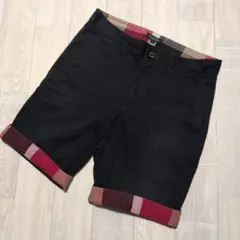 ブラックレーベルクレストブリッジ ハーフパンツ Mサイズ メンズ 黒色