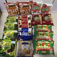 お菓子まとめ売り④ チョコカルシュー&プリッツ&ブラウニー&ミルフィーユ&じゃが
