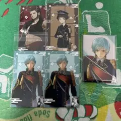 刀剣乱舞 スクエア缶バッジ 極 髭切＆膝丸 セット 刀剣乱舞 とうらぶ 髭切 膝丸 源氏 極 戦闘 スクエア缶バッジ