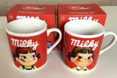 【新品】不二家ペコちゃんプレミアムマグカップ〜70thアニバーサリー〜2個セット