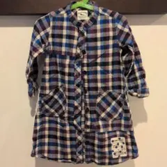 フェリシモ チェック柄 長袖ワンピース