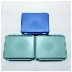 KALDI コーヒーで旅するトランクボックス 3個セット グリーン ブルー