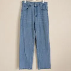【美品】SHEIN ハイウエスト ワイドレッグ デニム ジーンズ 【M】