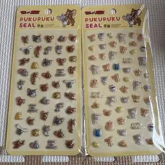 トムとジェリー ぷくぷくシール 2枚セット シール