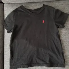 Polo Ralph Lauren Vネック Tシャツ ブラック 2T