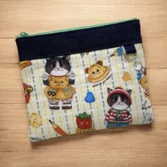 1点もの コヤンイサムチョン ジョース　キルトポーチ ハチワレ　猫