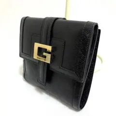 【値下げ中】【美品】GUCCI グッチ Wホック二つ折り財布 ブラック