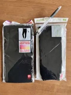 UNIQLO HEATTECH ブラックパンツ 90