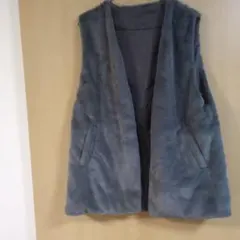 ※最終価格※　ファーベスト ノースリーブ　グレー