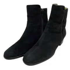 【美品】銀座ヨシノヤ (22) ショートブーツ サイドジップ スウェードのサムネイル