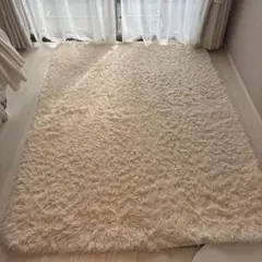 シャギーラグ アイボリー